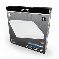 Compra APLIQUE LED EXTRAPLANO MATEL CUADRADO 12W FRÍA al mejor precio