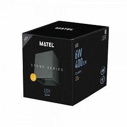 Compra APLIQUE LED LUXE EXTERIOR IP54 MATEL CUBO 6W FRÍA al mejor precio