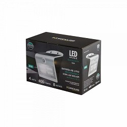 Compra APLIQUE LED SOLAR KORPASS SENSOR 4W BLANCO FRÍA al mejor precio