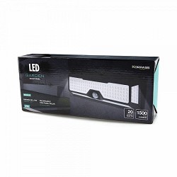 Compra APLIQUE SOLAR LED KORPASS CON SENSOR 20W LUZ FRÍA al mejor precio