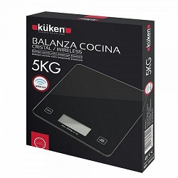 Compra BALANZA COCINA ELECTRÓNICA CRISTAL BLUETOOTH 5KG KÜKEN al mejor precio