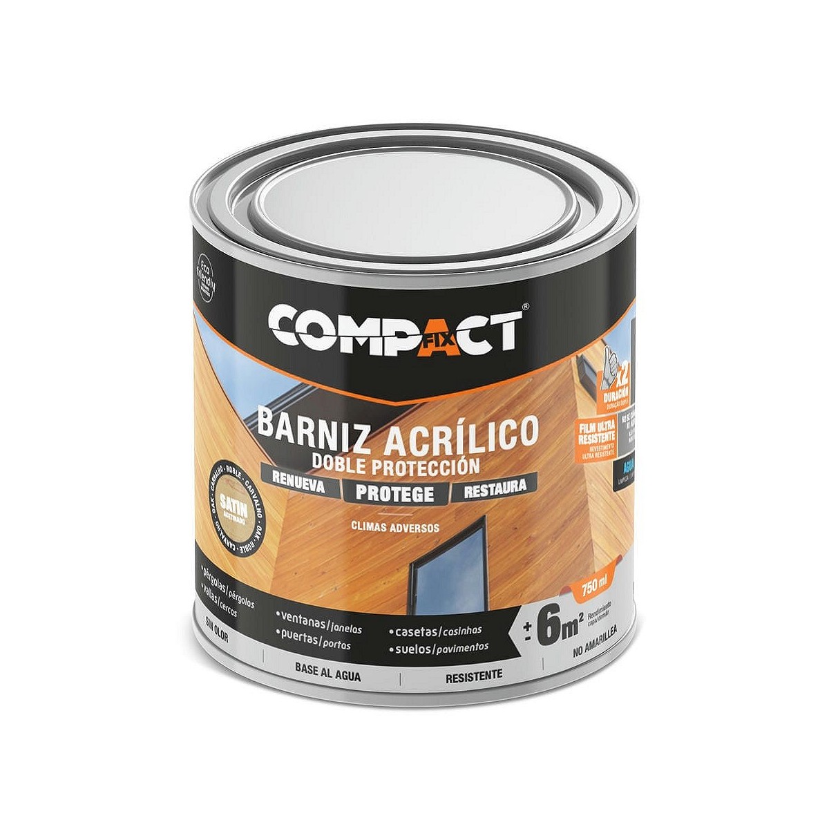 Compra BARNIZ ACRÍLICO UNIVERSAL SATINADO 750ML NOGAL al mejor precio