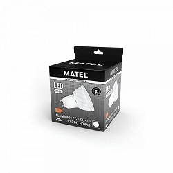 Compra BOMBILLA LED DICROICA MATEL ALUMINIO FUNDIDO GU10 10W NEUTRA al mejor precio