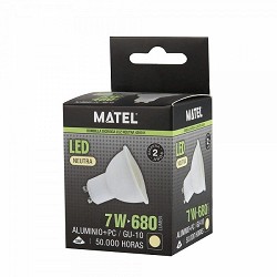 Compra BOMBILLA LED DICROICA MATEL GU10 7W NEUTRA al mejor precio