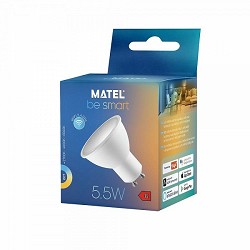 Compra BOMBILLA LED DICROICA MATEL SMART WIFI GU10 5,5W CCT al mejor precio