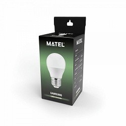 Compra BOMBILLA LED ESFÉRICA MATEL CHIP SAMSUNG E27 5W NEUTRA al mejor precio