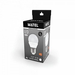 Compra BOMBILLA LED ESFÉRICA MATEL E27 3W FRÍA al mejor precio