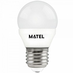 Compra BOMBILLA LED ESFÉRICA MATEL E27 5W FRÍA (3UNIDADES) al mejor precio