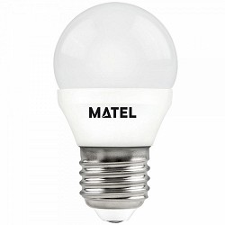 Compra BOMBILLA LED ESFÉRICA MATEL E27 6W CÁLIDA al mejor precio