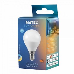 Compra BOMBILLA LED ESFÉRICA MATEL SMART WIFI E14 5,5W CCT al mejor precio