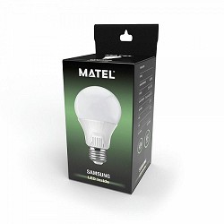 Compra BOMBILLA LED ESTÁNDAR MATEL CHIP SAMSUNG E27 12W NEUTRA al mejor precio