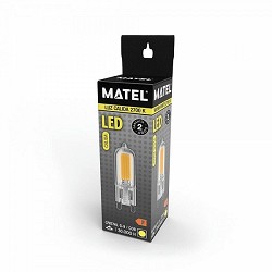 Compra BOMBILLA LED G9 MATEL 2W CRISTAL CÁLIDA al mejor precio