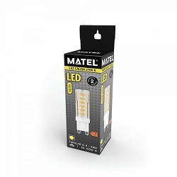 Compra BOMBILLA LED G9 MATEL ALUMINIO PC 10W CÁLIDA al mejor precio