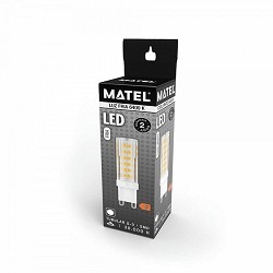 Compra BOMBILLA LED G9 MATEL ALUMINIO PC 8W FRÍA al mejor precio