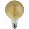 Compra BOMBILLA LED GLOBO FILAMENTO VINTAGE MATEL E27 G80 6W al mejor precio