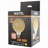 Compra BOMBILLA LED GLOBO G125 FILAMENTO VINTAGE MATEL E27 6W al mejor precio