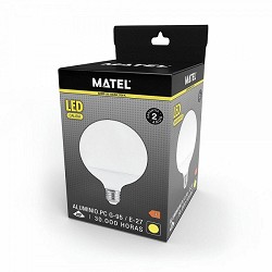 Compra BOMBILLA LED GLOBO MATEL E27 G95 15W CÁLIDA al mejor precio