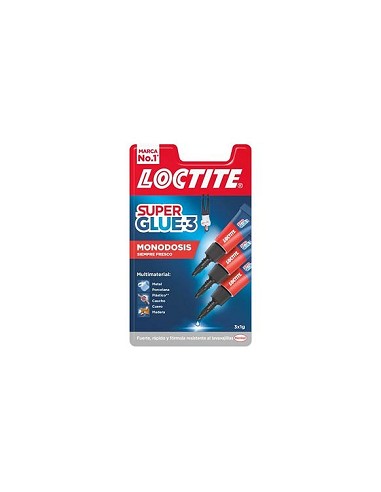 Compra Adhesivo instantaneo super glue-3 mini trio 3 x 1 gr LOCTITE 2640065 al mejor precio