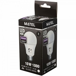 Compra BOMBILLA LED MATEL CREPUSCULAR Y MOVIMIENTO E27 10W FRÍA al mejor precio