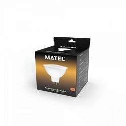 Compra BOMBILLA LED MR16 MATEL CHIP SAMSUNG 5W 120º CÁLIDA al mejor precio