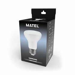 Compra BOMBILLA LED REFLECTORA MATEL CHIP SAMSUNG E27 R63 9W FRÍA al mejor precio