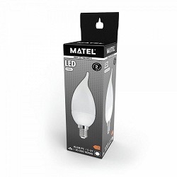 Compra BOMBILLA LED VELA FLAMA MATEL E14 5W FRÍA al mejor precio