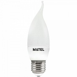 Compra BOMBILLA LED VELA FLAMA MATEL E27 5W CÁLIDA al mejor precio