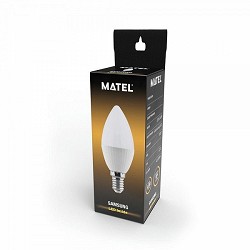 Compra BOMBILLA LED VELA MATEL CHIP SAMSUNG E14 5W CÁLIDA al mejor precio