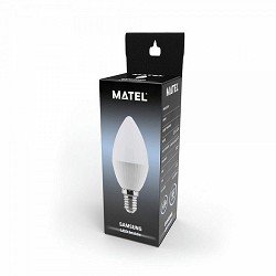 Compra BOMBILLA LED VELA MATEL CHIP SAMSUNG E14 5W FRÍA al mejor precio