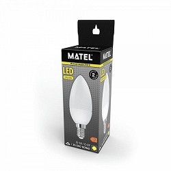 Compra BOMBILLA LED VELA MATEL E14 10W CÁLIDA al mejor precio