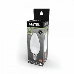 Compra BOMBILLA LED VELA MATEL E14 5W NEUTRA al mejor precio