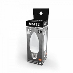 Compra BOMBILLA LED VELA MATEL E27 5W FRÍA al mejor precio