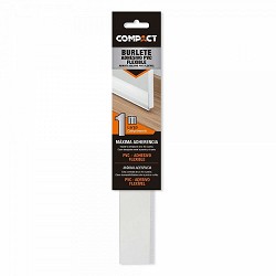 Compra BURLETE ADHESIVO PVC FLEXIBLE 1M x 38MM BLANCO al mejor precio