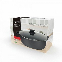 Compra CACEROLA ALUMINIO FUNDIDO BLACK ALTA XYLAN 24CM al mejor precio