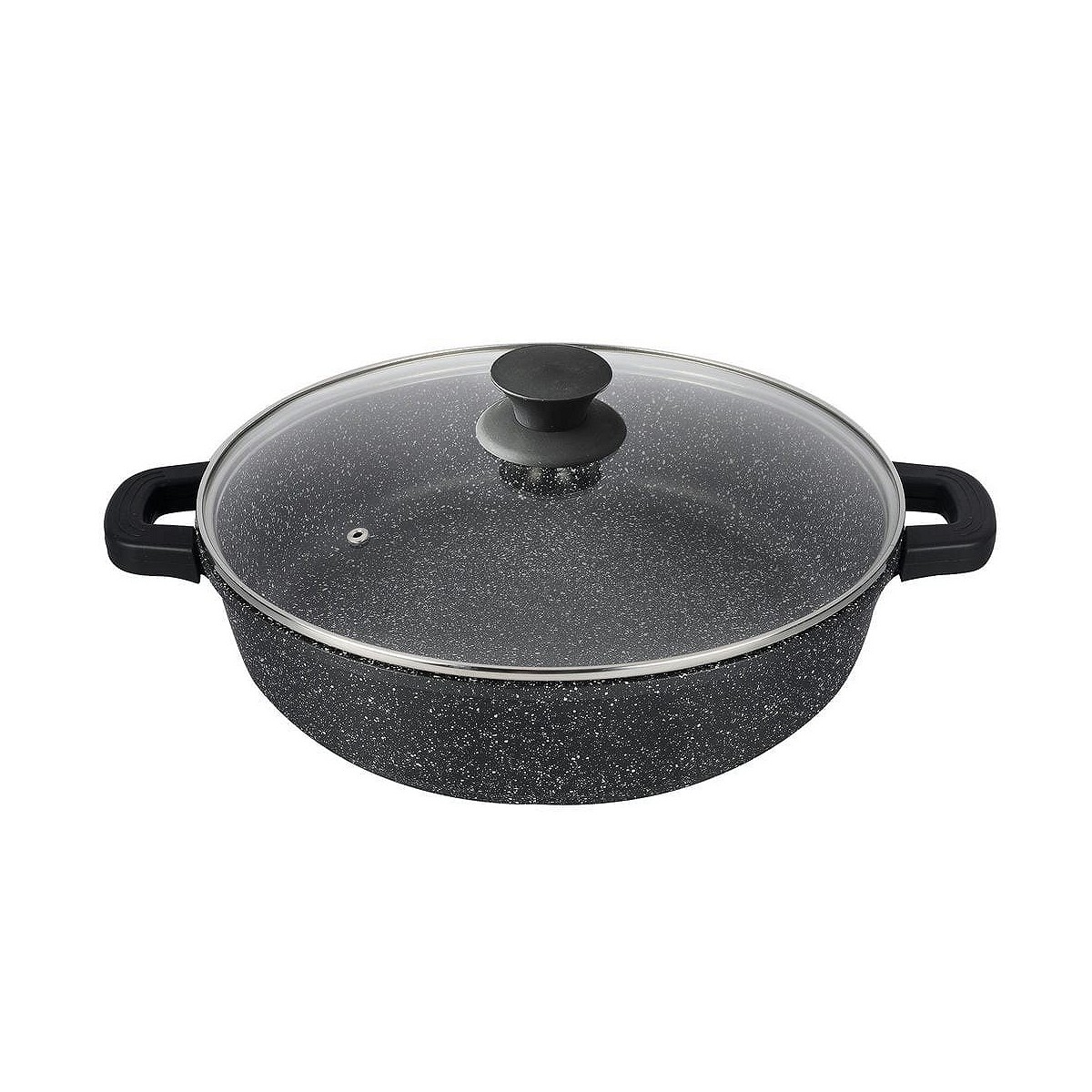 Compra CACEROLA ALUMINIO FUNDIDO BLACK BAJA PIEDRA 28CM al mejor precio