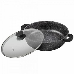 Compra CACEROLA ALUMINIO FUNDIDO BLACK BAJA PIEDRA 36CM al mejor precio