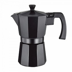 Compra CAFETERA ALUMINIO NEGRA SUPREME 3 TAZAS al mejor precio