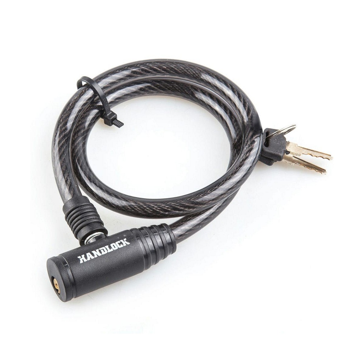 Compra CANDADO BICICLETA HANDLOCK CABLE CON LLAVE 0,8x65 CM NEGRO al mejor precio