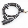 Compra CANDADO BICICLETA HANDLOCK CABLE CON LLAVE 0,8x65 CM NEGRO al mejor precio