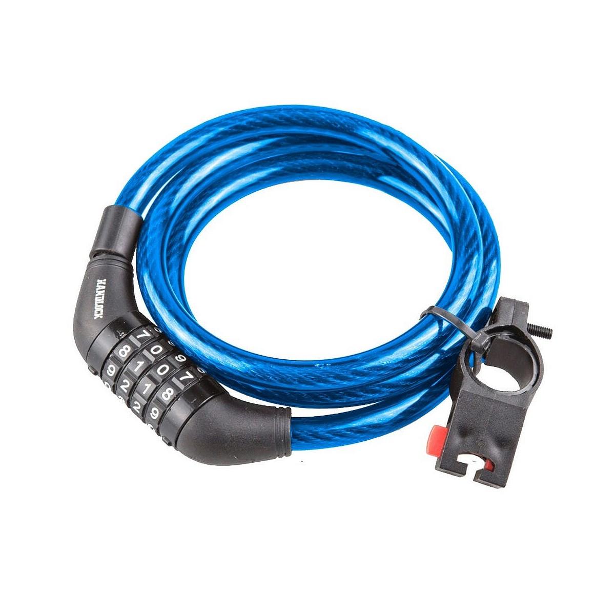 Compra CANDADO BICICLETA HANDLOCK ESPIRAL COMBINACIÓN 1,0x65 CM AZUL al mejor precio