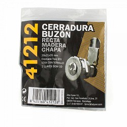 Compra CERRADURA BUZÓN HANDLOCK MADERA BTV 207 RECTA CROMADA al mejor precio