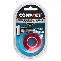 Compra CINTA ADHESIVA 2 CARAS COMPACT 19MM x 1M al mejor precio