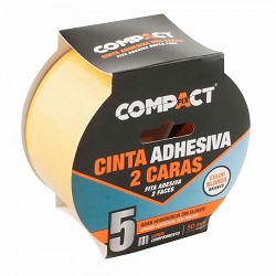 Compra CINTA ADHESIVA 2 CARAS COMPACT 50MM x 5M al mejor precio