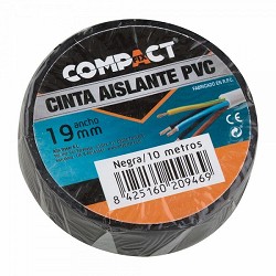 Compra CINTA AISLANTE PVC COMPACT NEGRA 19MM x 10M al mejor precio