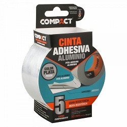 Compra CINTA ALUMINIO COMPACT PLATA 50MM x 5M al mejor precio