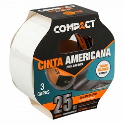 Compra CINTA AMERICANA COMPACT BLANCA 50MM x 25M al mejor precio