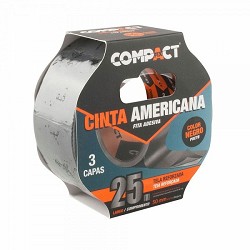 Compra CINTA AMERICANA COMPACT NEGRA 50MM x 25M al mejor precio