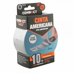 Compra CINTA AMERICANA COMPACT PLATA 50MM x 10M al mejor precio