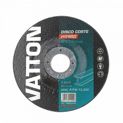 Compra DISCO CORTAR HIERRO VATTON 115x2.8x22 MM al mejor precio