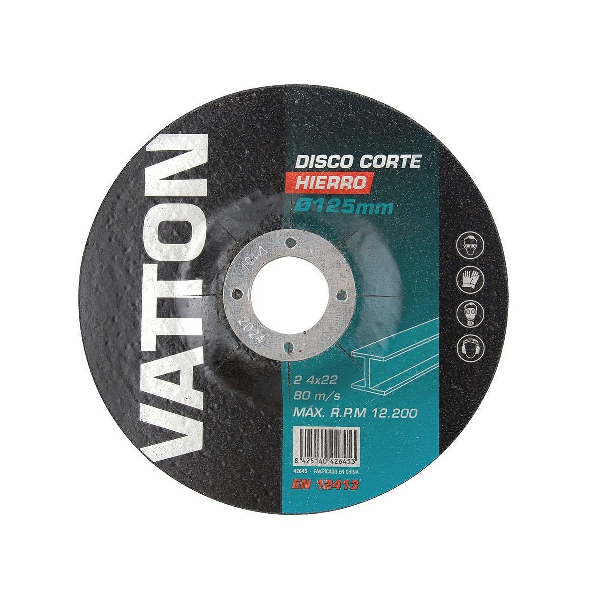 Compra DISCO CORTAR HIERRO VATTON 125x2.4x22 MM al mejor precio